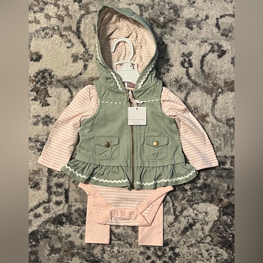 Tahari | Baby 3-Piece Set, 0-3mo, NWT